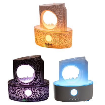 Quiet Operation Water Drop Humidifier Aromatherapy Benefits Comfortable Relaxation 7 Color Night Light Humidifier