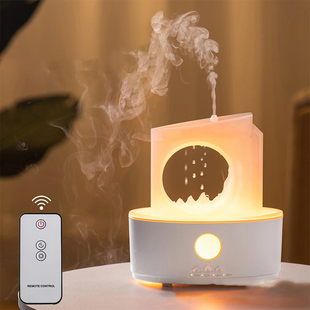 Quiet Operation Water Drop Humidifier Aromatherapy Benefits Comfortable Relaxation 7 Color Night Light Humidifier