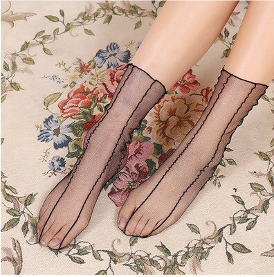 Lace Floral Mesh Women Socks