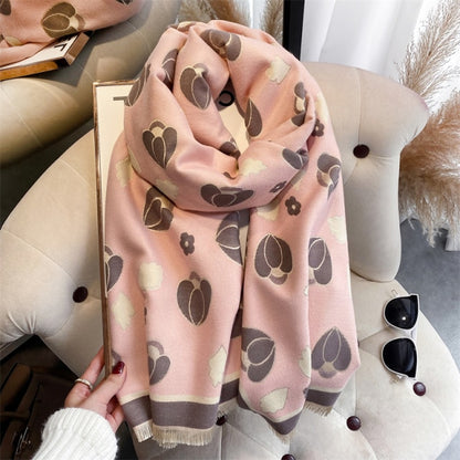 Horse Printed Pashmina Blanket Cape