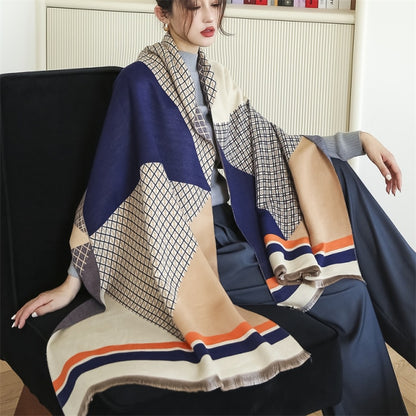 Horse Printed Pashmina Blanket Cape