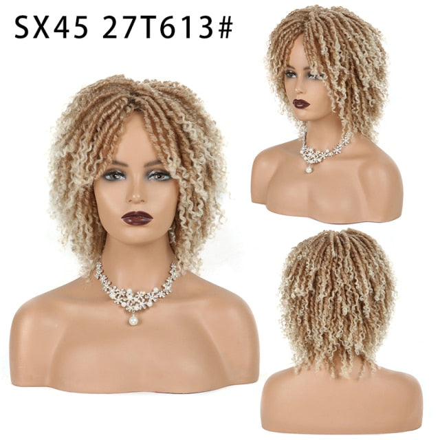 Dreadlock Short Twist Curly Wig