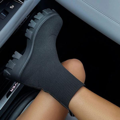 Casual Knitted Short Boots Women