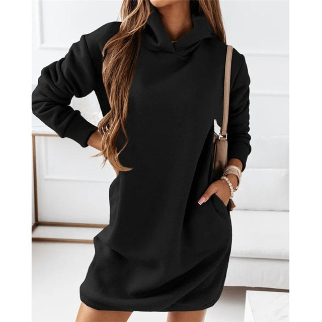 Hooded  Long Sleeve Tunic