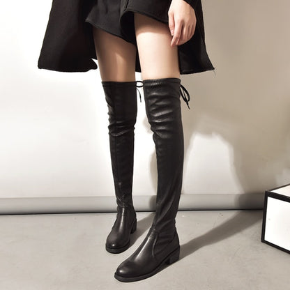 Chunky Over-the-Knee High Boots